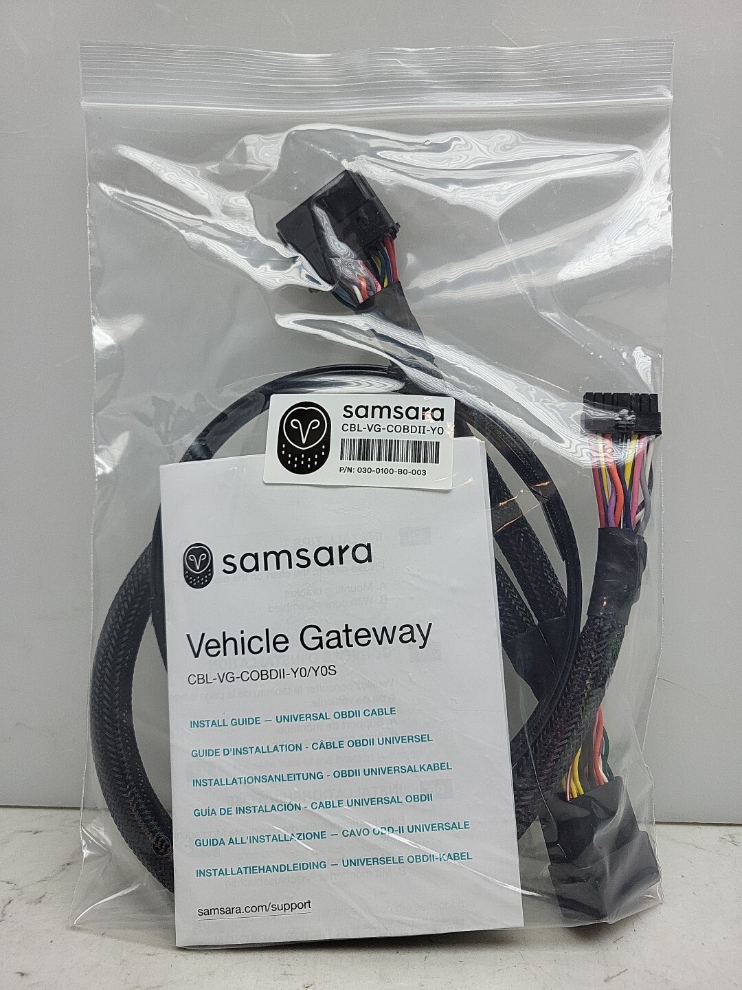 Samsara CBL-VG-COBDII-Y0 Vehicle Gateway Harness for Install VG55 Gateway New