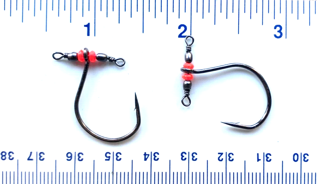 20 (4 packs of 5) Matzuo 97001 Drop Shot Swivel Hooks size 2/0