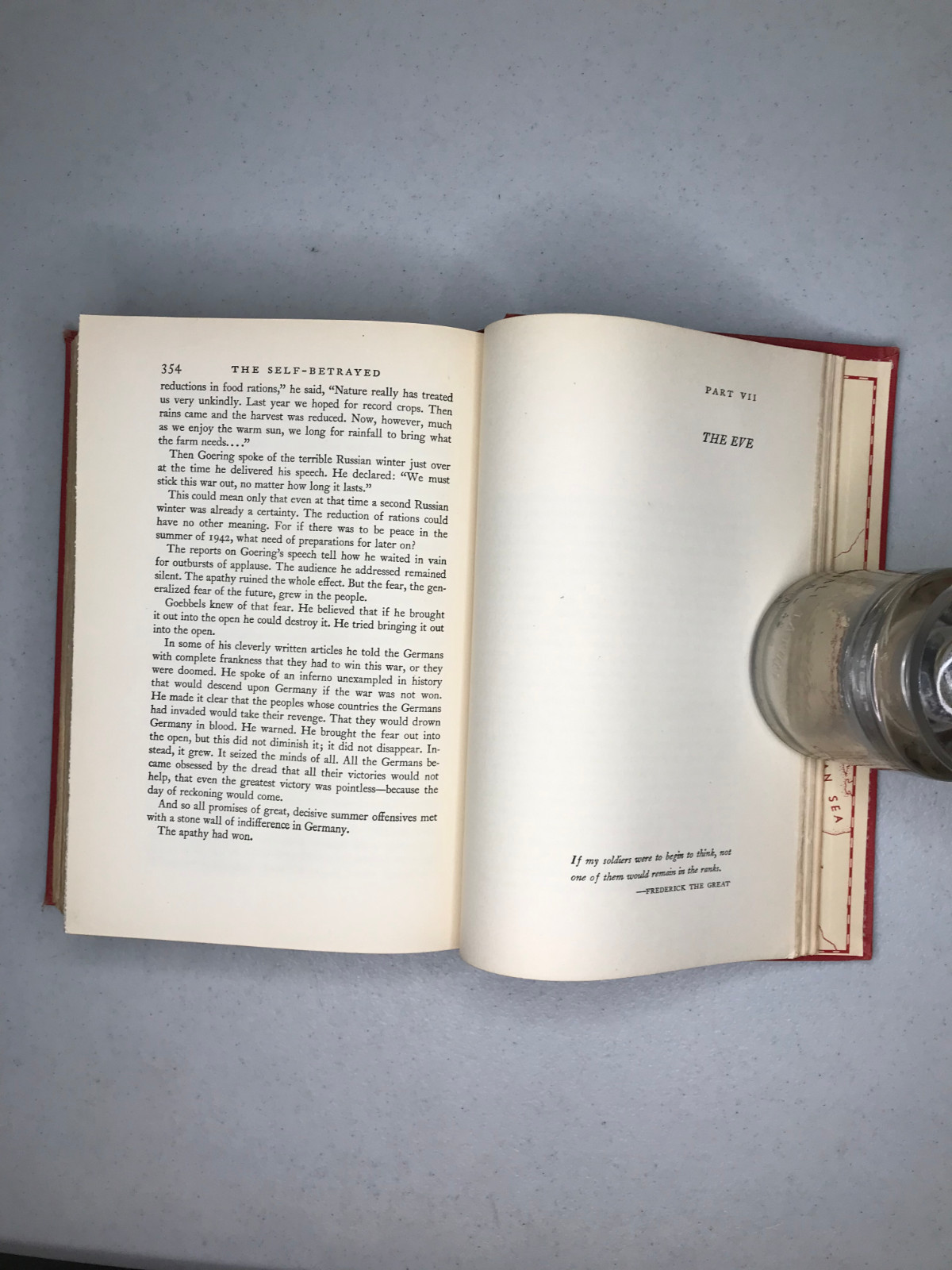 The Self-Betrayed 1942 Curt Riess HC Putnam WWII Europe History VG