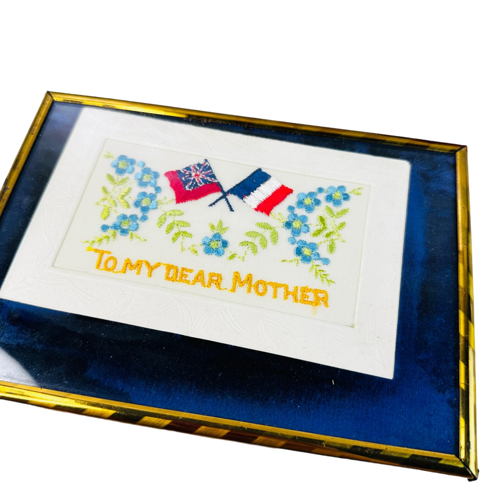 lot of vtg mother hankie usa souvenir postcard and egle hankie