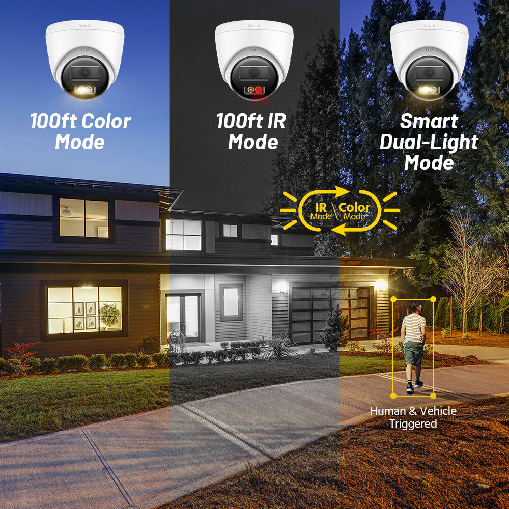 ANNKE 4K Color Night POE IP Security Camera System 12MP 8CH NVR Two Way Audio AI