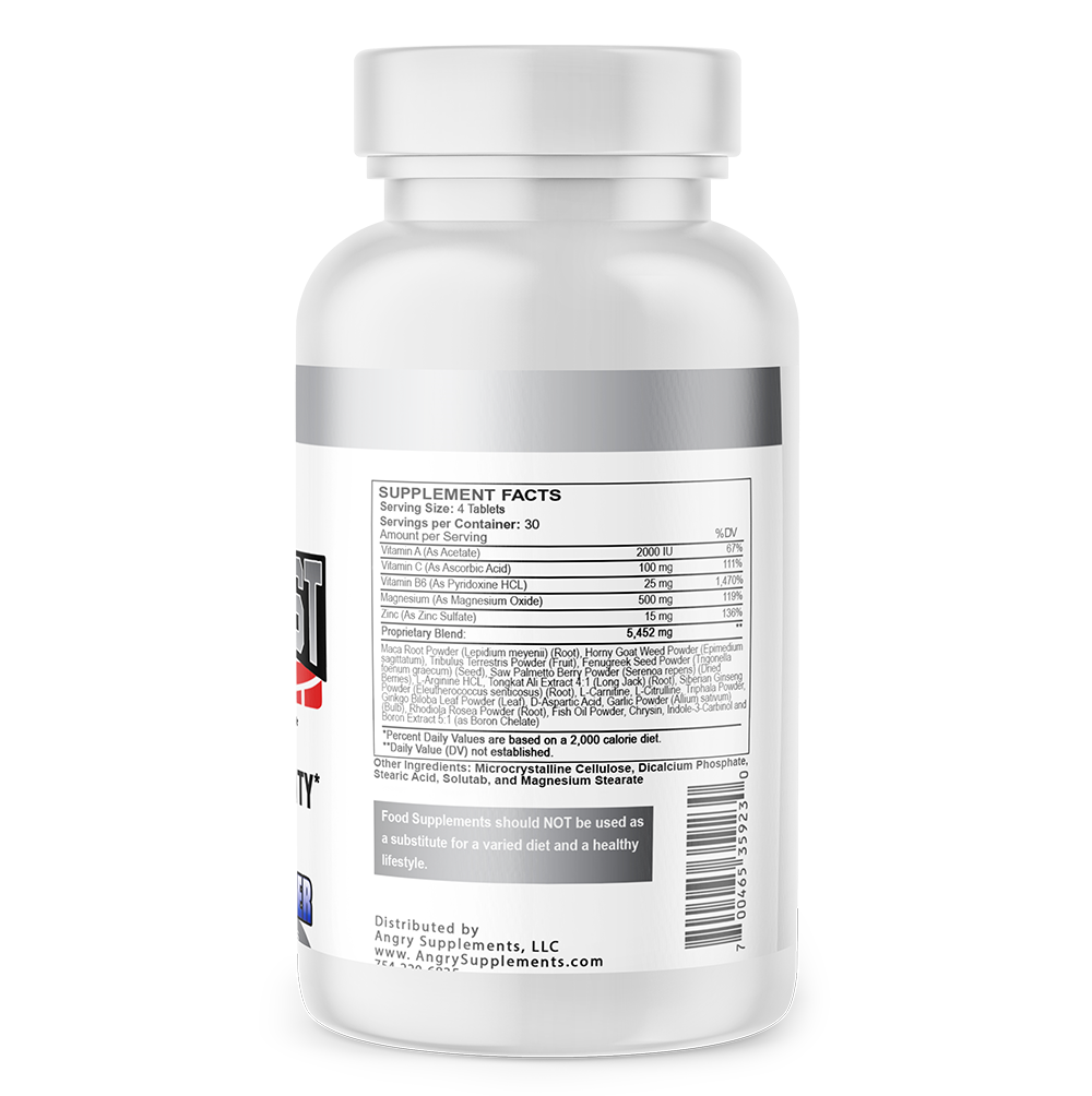 Testosteron Booster Monster Test for Men Testosterona 6,000+ MG Tablets 240ct