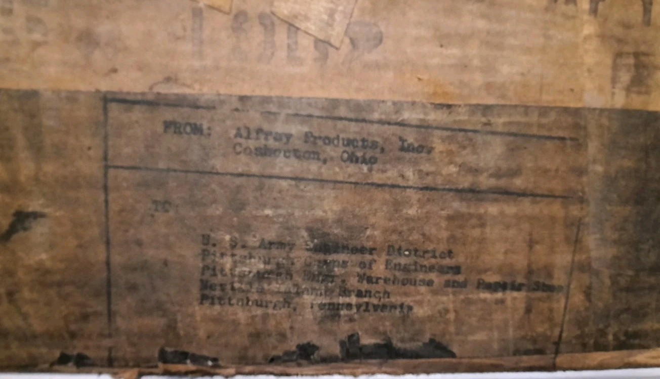 Vintage Original Fallout Shelter Sign Cold War 1960s Era Department of Defense