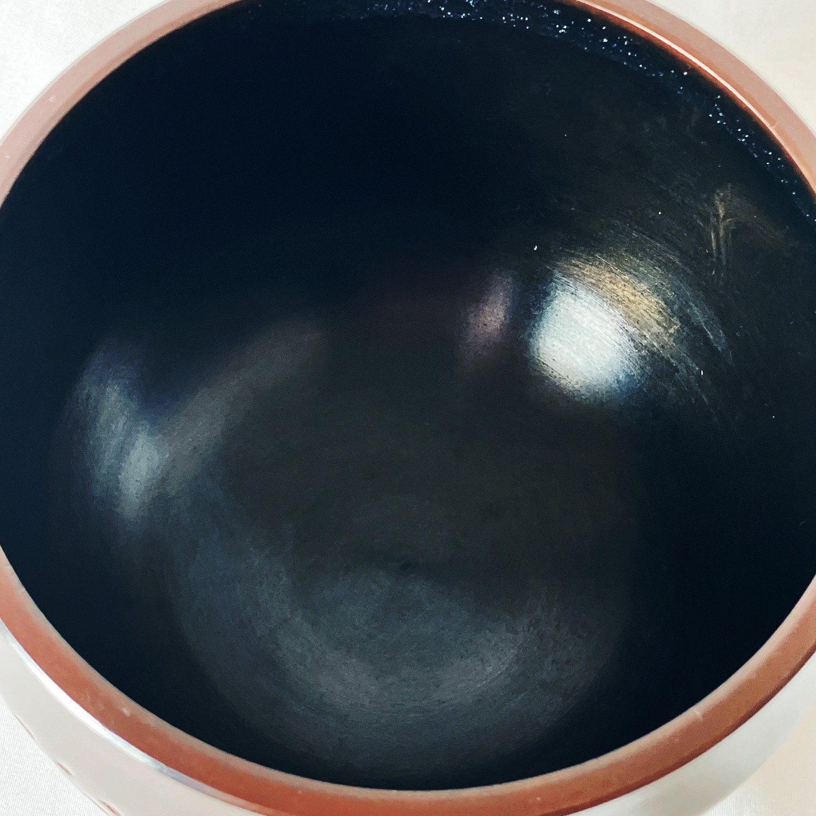 Japanese Buddhist Singing Bowl Bell Orin Bronze Brown 11 cm 4.3 in Zen Sound