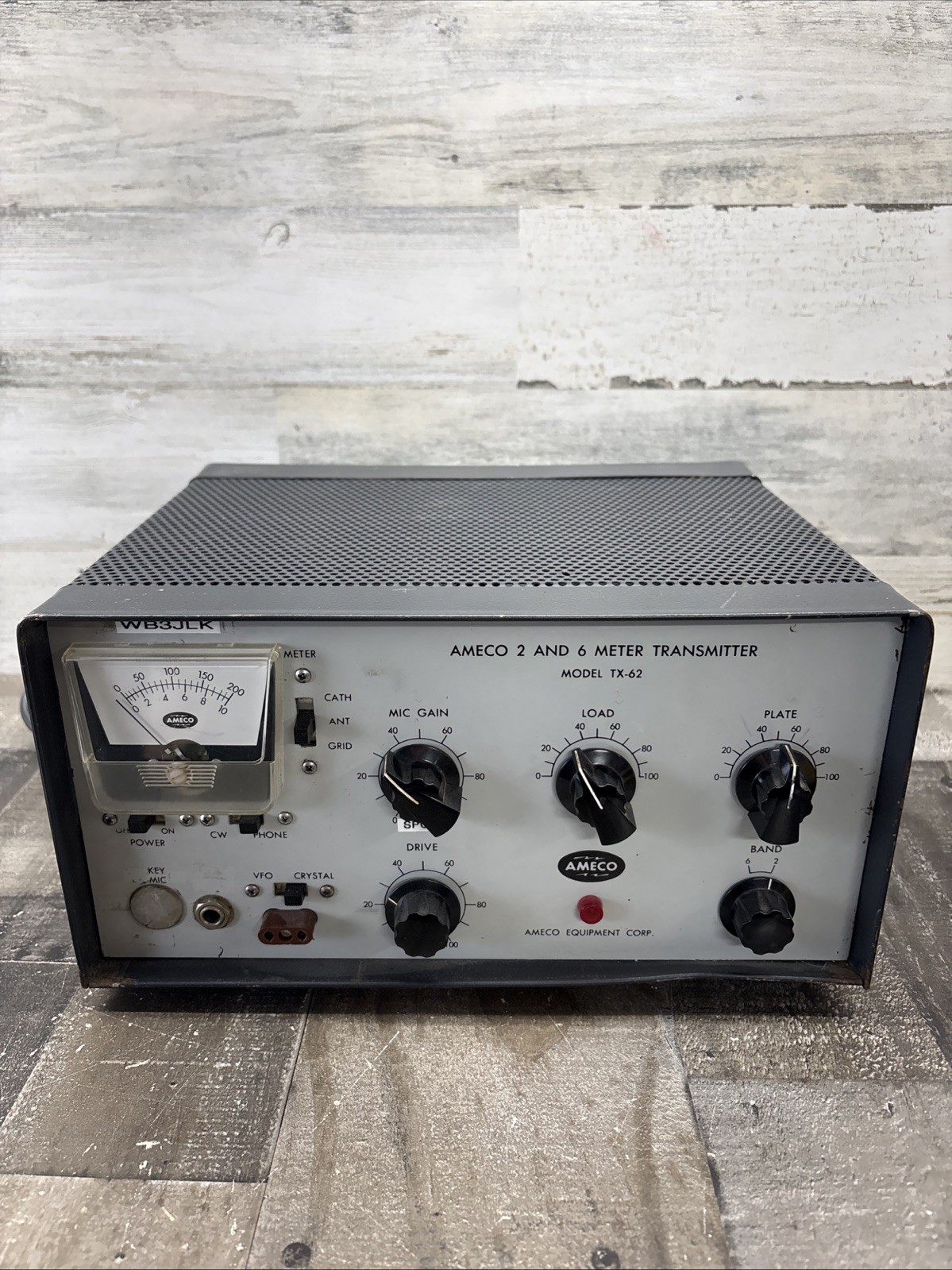 Ameco TX-62 6 & 2 meter Transmitter Old Vintage Ham Amateur Radio Tube Rig