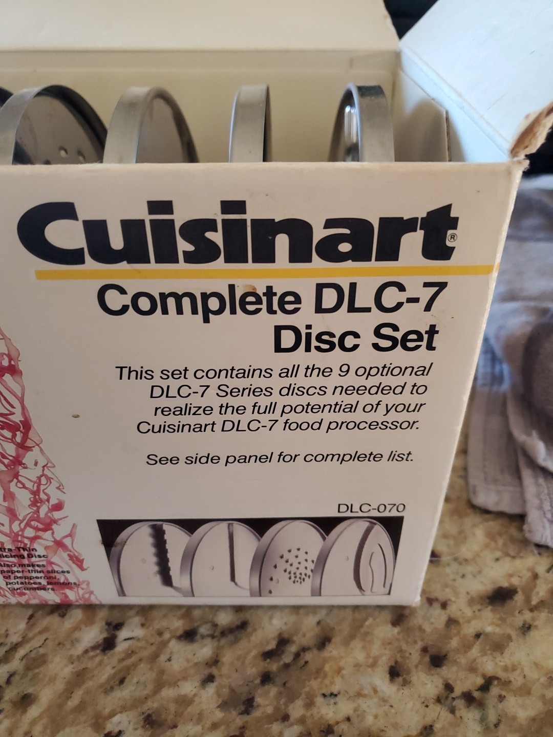 Cuisinart Complete DLC-7-070 DLC-7 Set Of 9 Made In Japan EXCELLENT 9 Discs