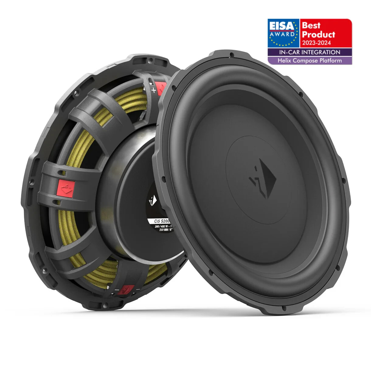 Helix Ci5 S200FM-S2 BMW Underseat Woofers 8" FlexMount Subwoofers 200w 2-Ohm