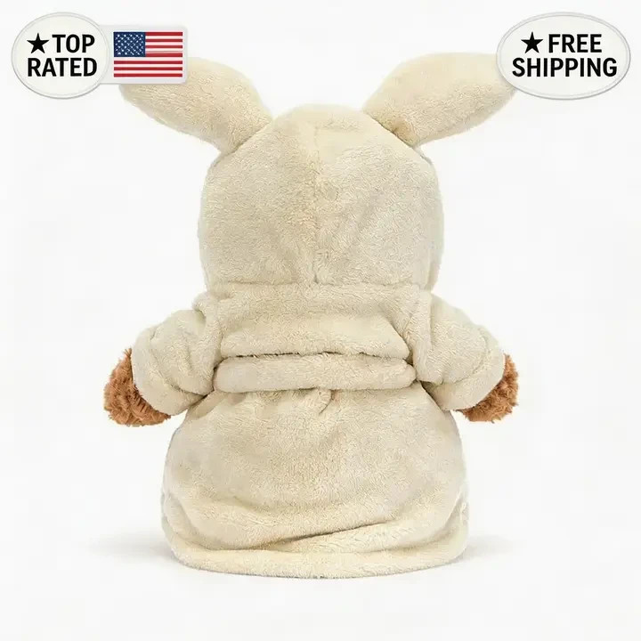 Jellycat Lovely Bartholomew Bear Bathrobe plush doll Brand New With Tag Dust Bag