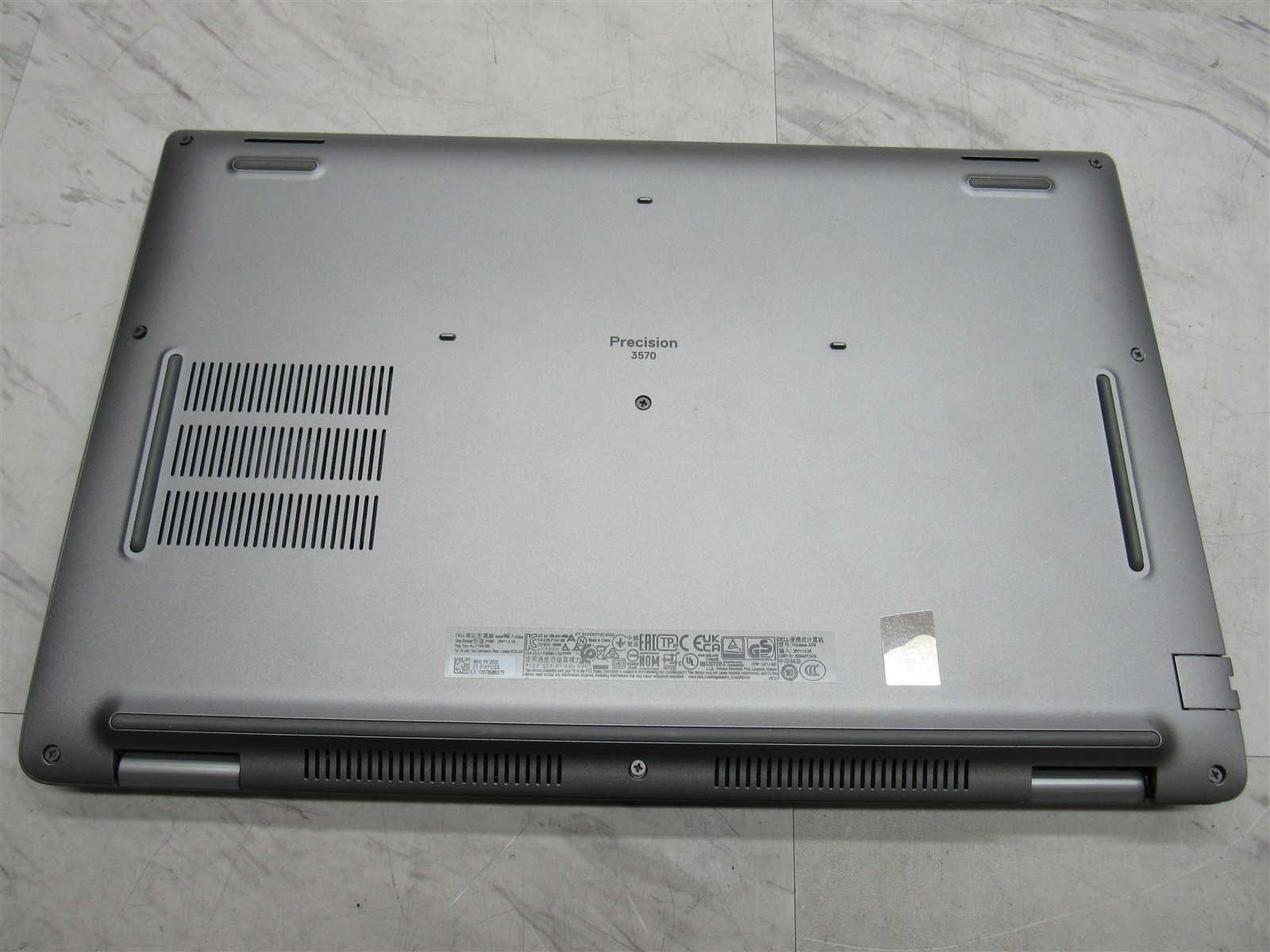 Dell Precision 3570 15.6" Screen, Palmrest, & Keyboard Complete Assembly Silver