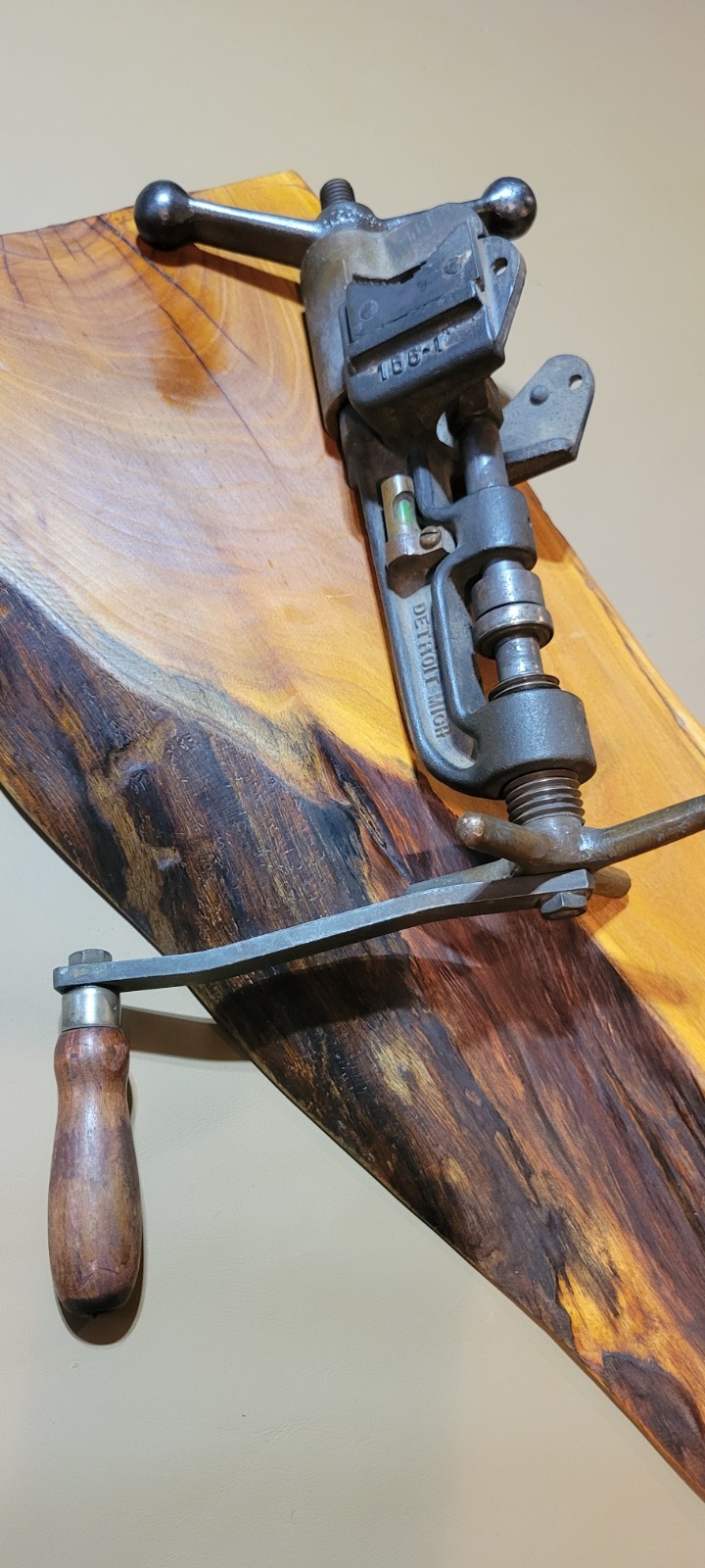 Ultra Rare Antique White Showers Inc Hand Crank Hot Tapping Tool Detroit,MI