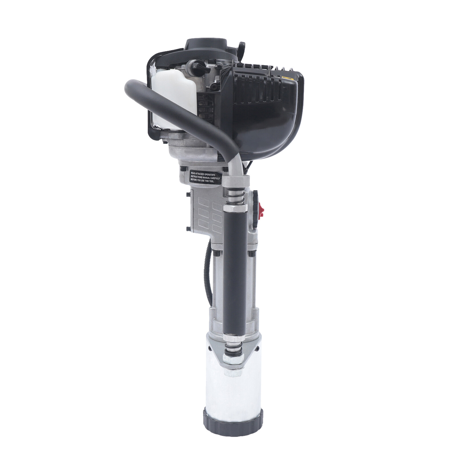 4 Stroke Gas Powered Fence Pile Driver T-Post Push Gasoline Engine Heavy Duty