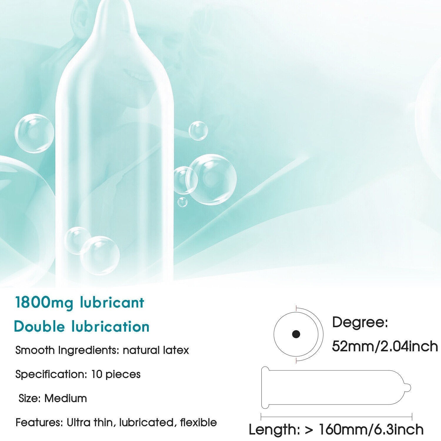 100PCS Latex Condoms Bulk Pack Ultra Thin Extended Pleasure Extra Time Sex Delay