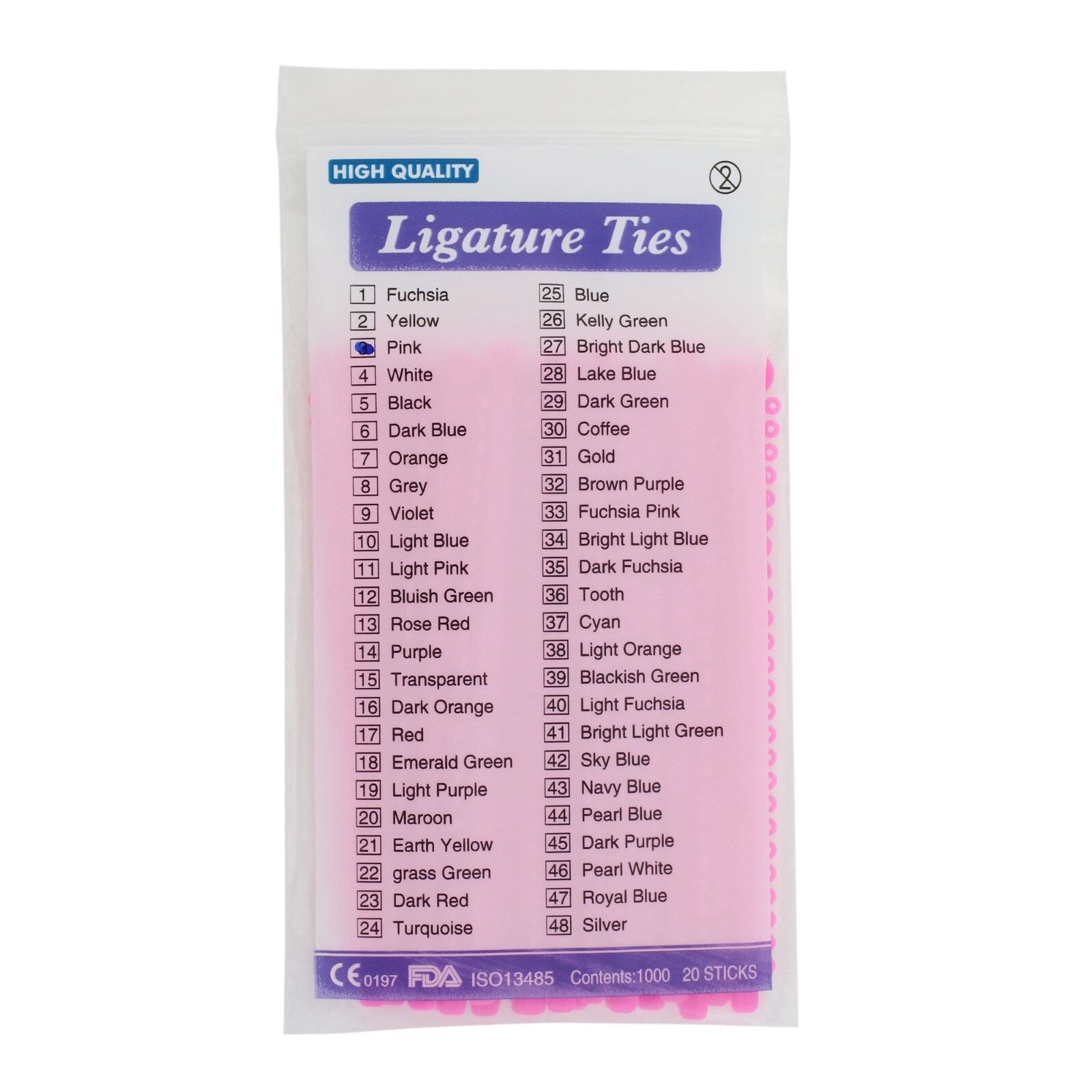 1000pc Dental Orthodontic Ligature Tie Ligas De Ortodoncia Elastic Rubber Braces