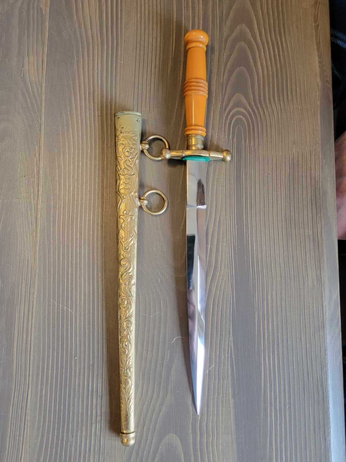 EXCELLENT! World War II Dutch Navy Officer's Ceremonial Dagger by Horster