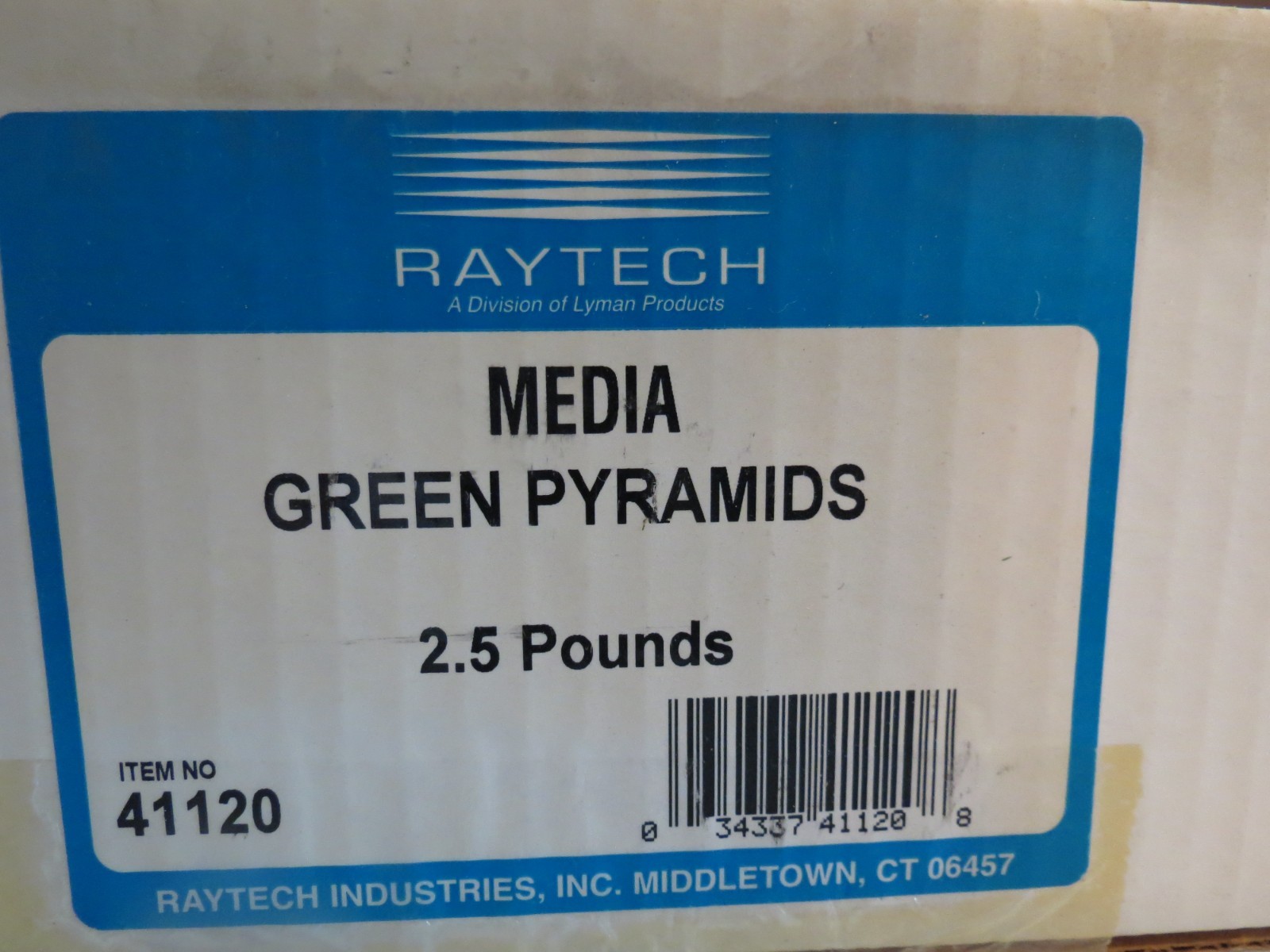 Vintage Raytech 41120 Green Pyramids Plastic Polishing Tumbling Media - 2-1/2lbs