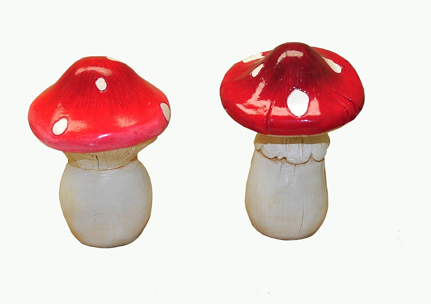 G & F 10042 MiniGardenn Fairy Garden Miniature Mushroom Statue (Set of 2)