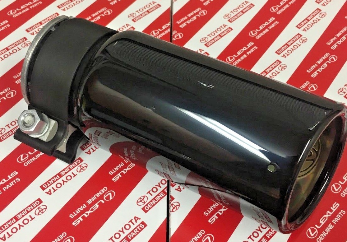 2005-2023 TOYOTA TACOMA BLACK CHROME EXHAUST TIP GENUINE OEM PT932-35180-02