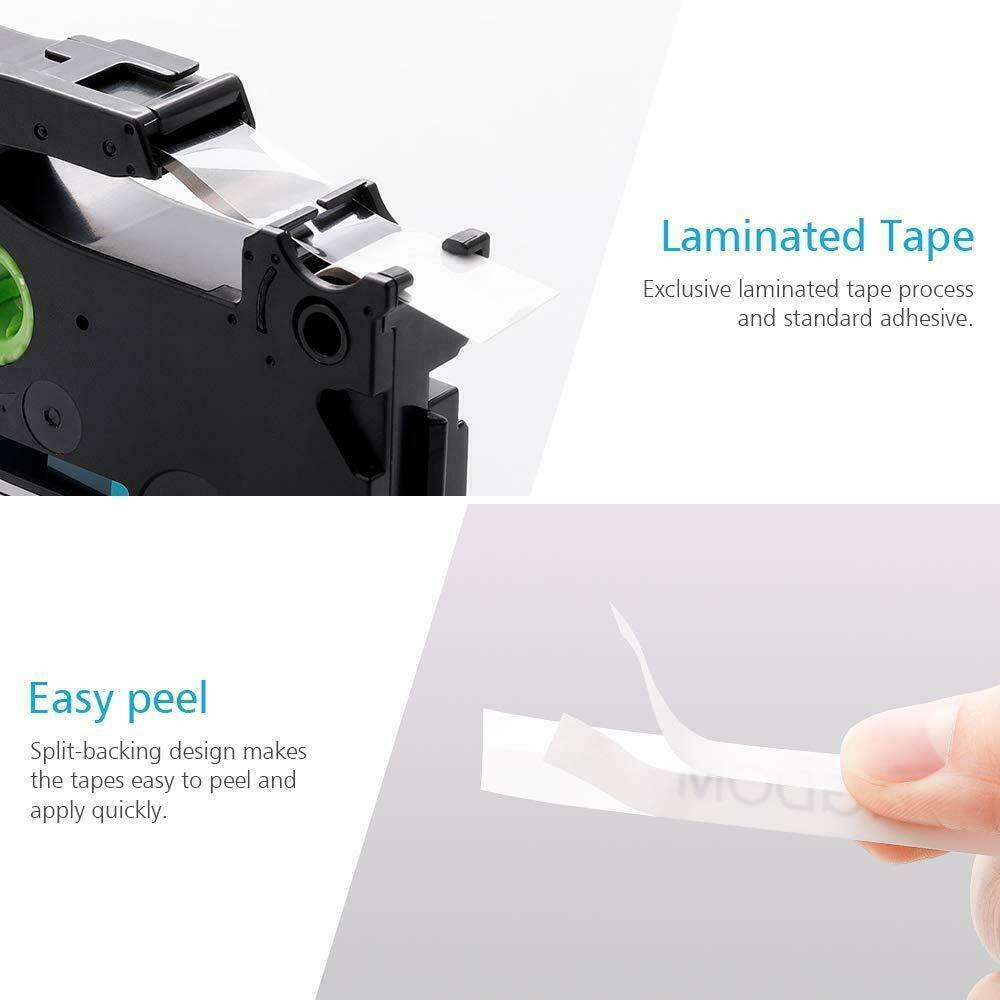 10Pk Compatible Label Maker Tape 12mm for Brother P-Touch TZ-231 TZe-231 PT-D210