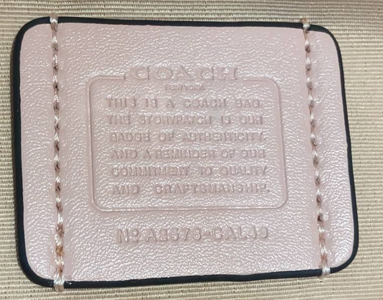 COACH City Tote Bag Signature Canvas Powder Pink CAL49 Outlet NEW