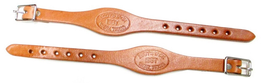 Premium Stamped Stirrup Hobbles Light Oiled Russet Leather Eddys Tack