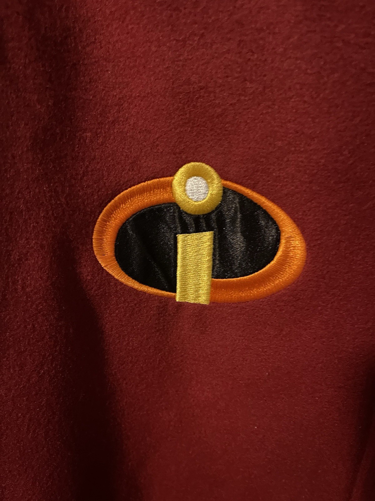 Disney Pixar The Incredibles Dash Parr Logo Varsity Jacket Large NWT