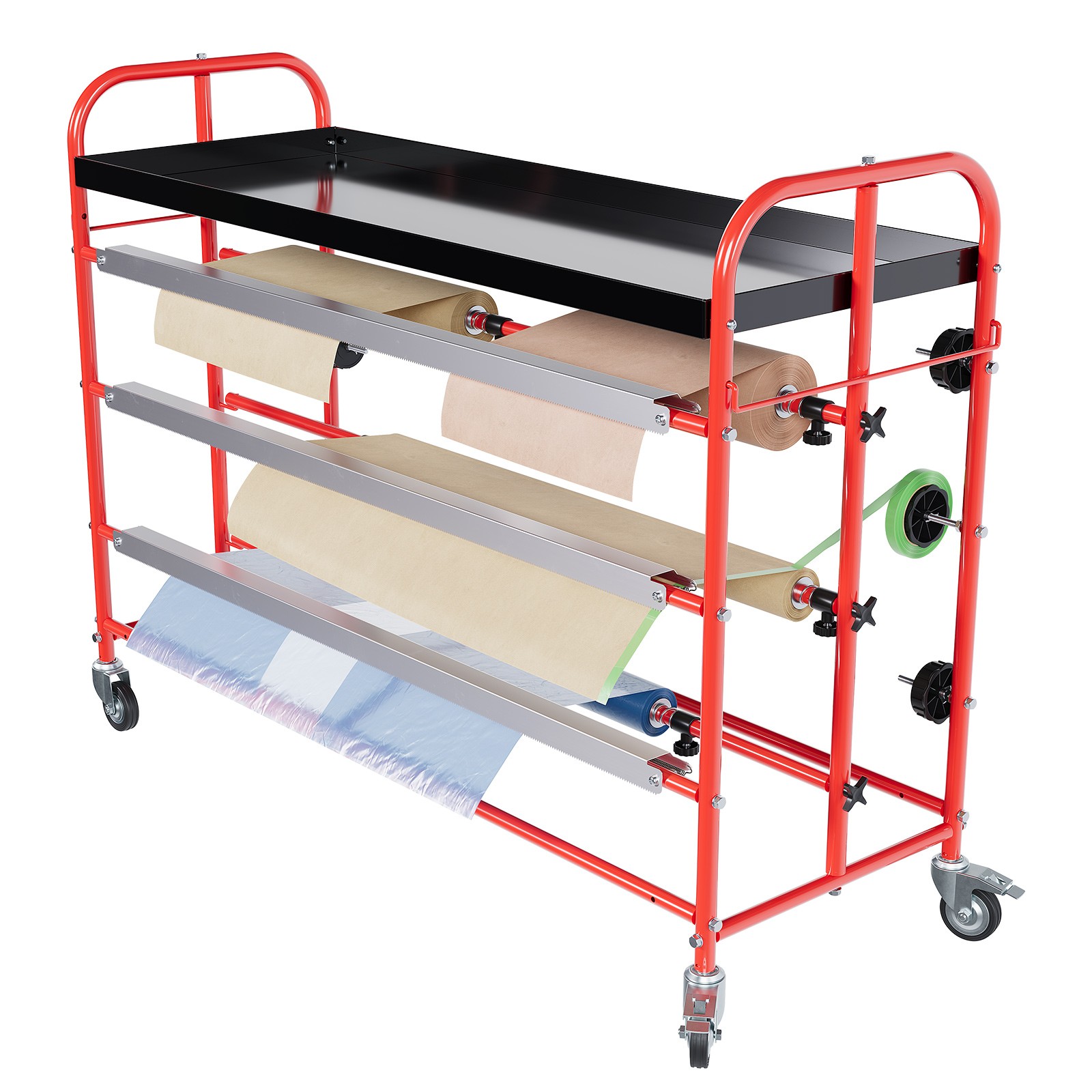 36" Automotive Masking Paper Machine Dispenser Top Tray Storage For Painting