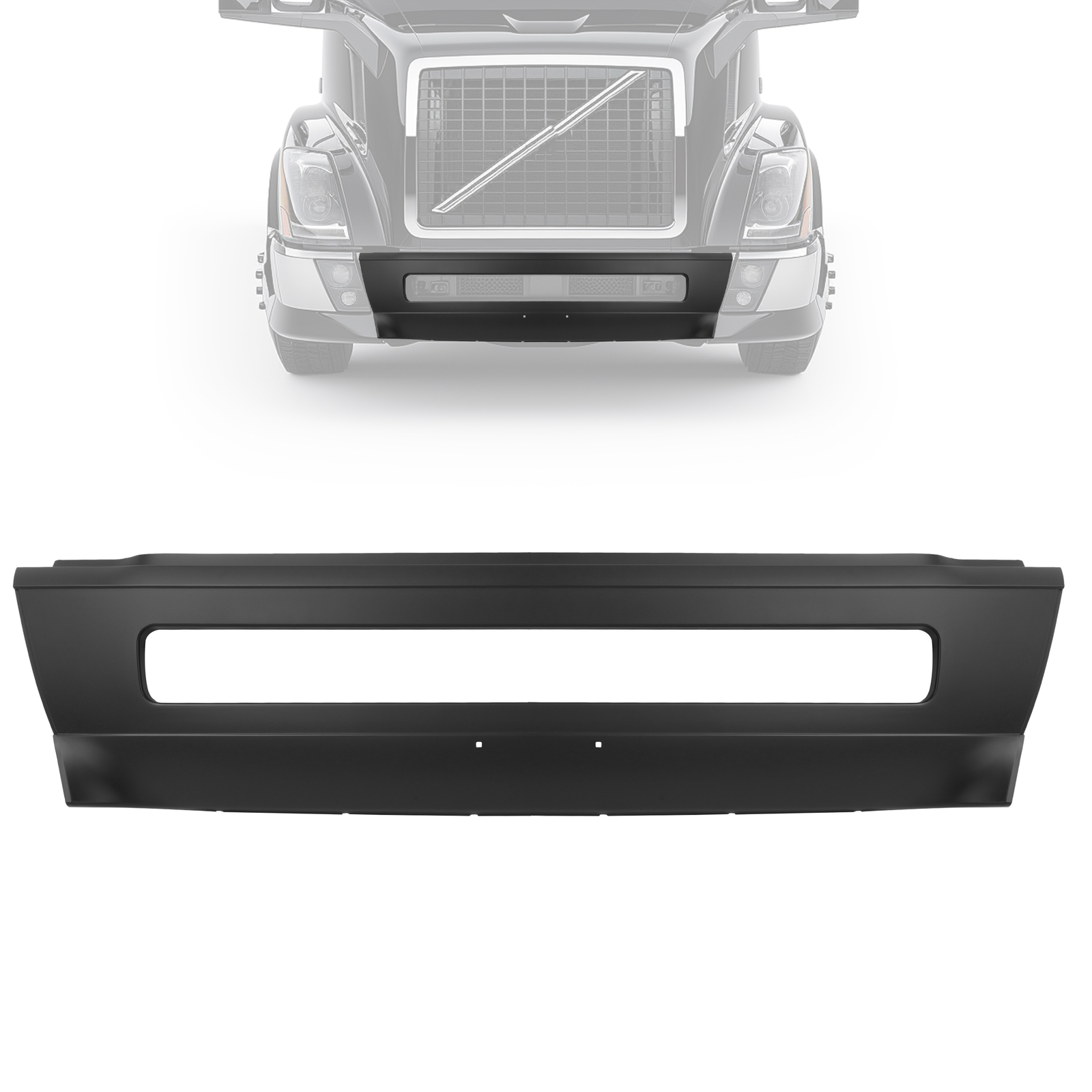 For Volvo VNL 03-18 Front Center Bumper/ Front Bumper End Cap Extension Corner