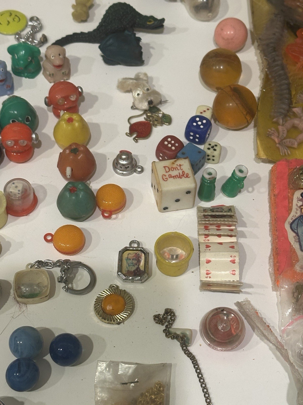Vintage Gumball Machine Trinkets Toys Mixed Lot