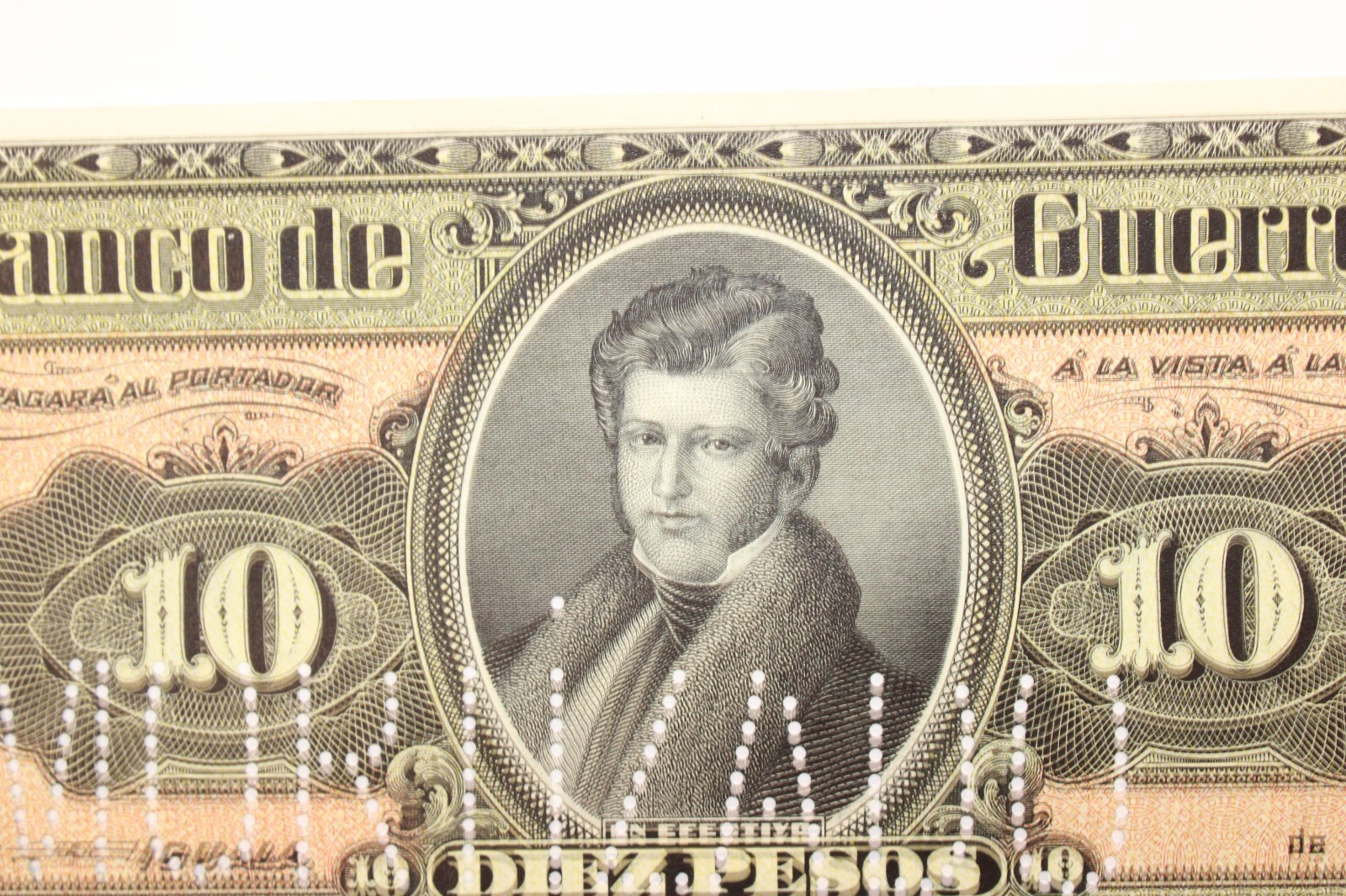 Mexico 10 Pesos 1914 Banco de Guerrero P. S299b - UNC #0442