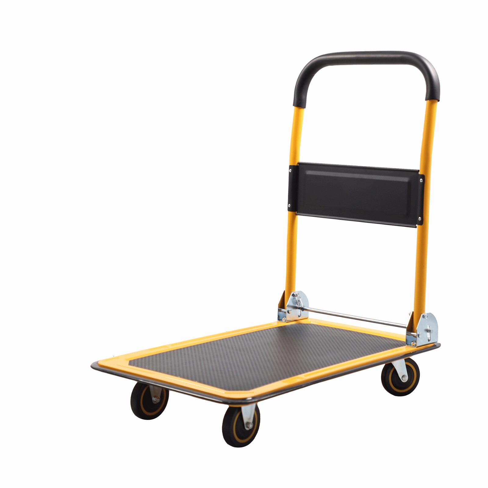 APOLLOLIFT Push Dolly Cart 330lb Hand Truck Foldable Platform Cart Truck Trolley