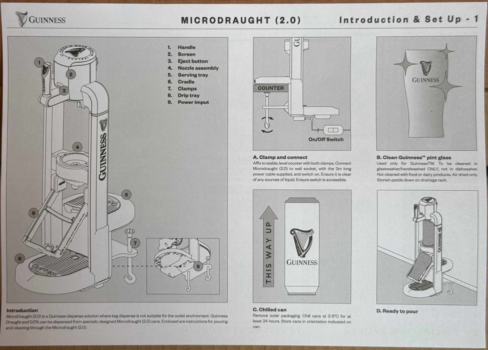 Guinness MICRO DRAUGHT 2.0 USA TARIFF included in Price, GUINNESS QR Serial Code