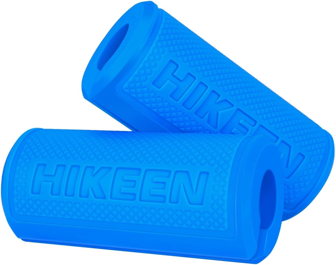 Thick Bar Dumbbell Grips,Non Slip Hard Rubber Barbell Grips-2.25" Outer Diameter