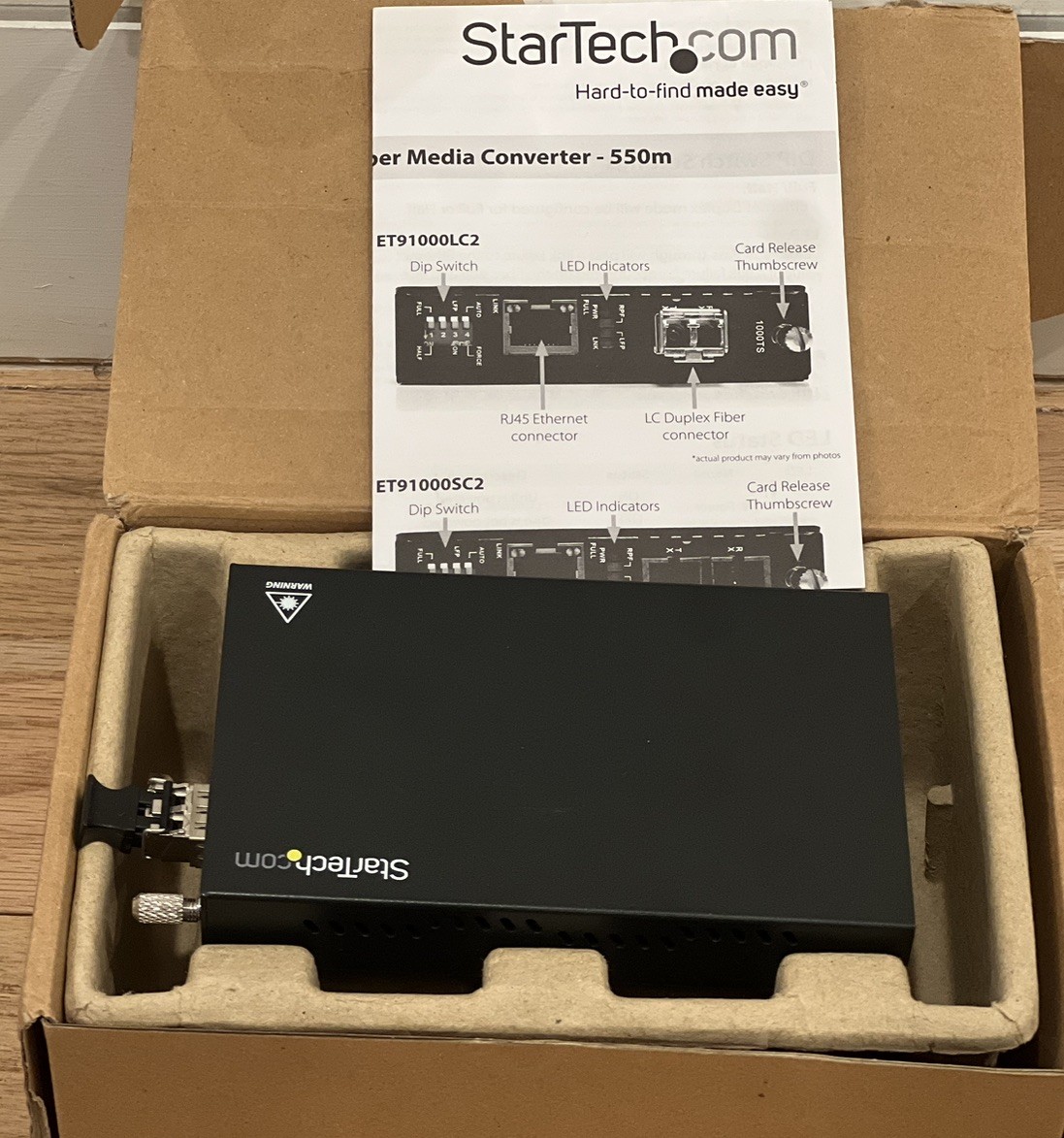 Startech.Com ET91000LC2 Fiber Media Converter 550 m/ 1804ft