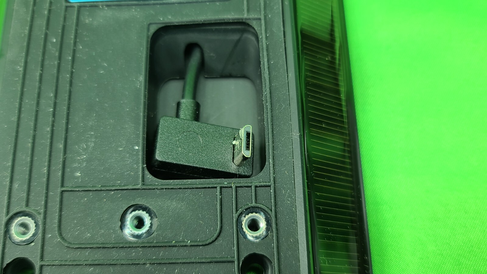 Ring 5AT3S7 Black Solar Charger Ring Battery Video Doorbell Micro USB