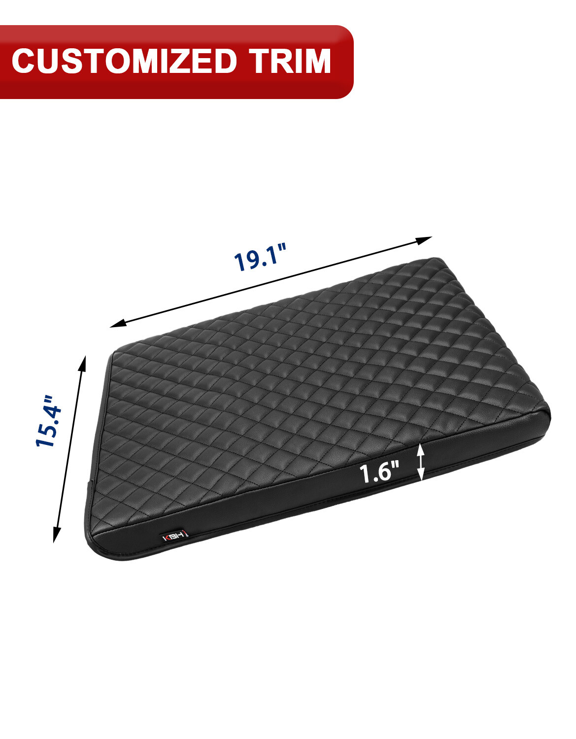 Middle Console Lid Armrest Cover Pad 19x15 For 94-01 Dodge RAM 1500 2500 3500