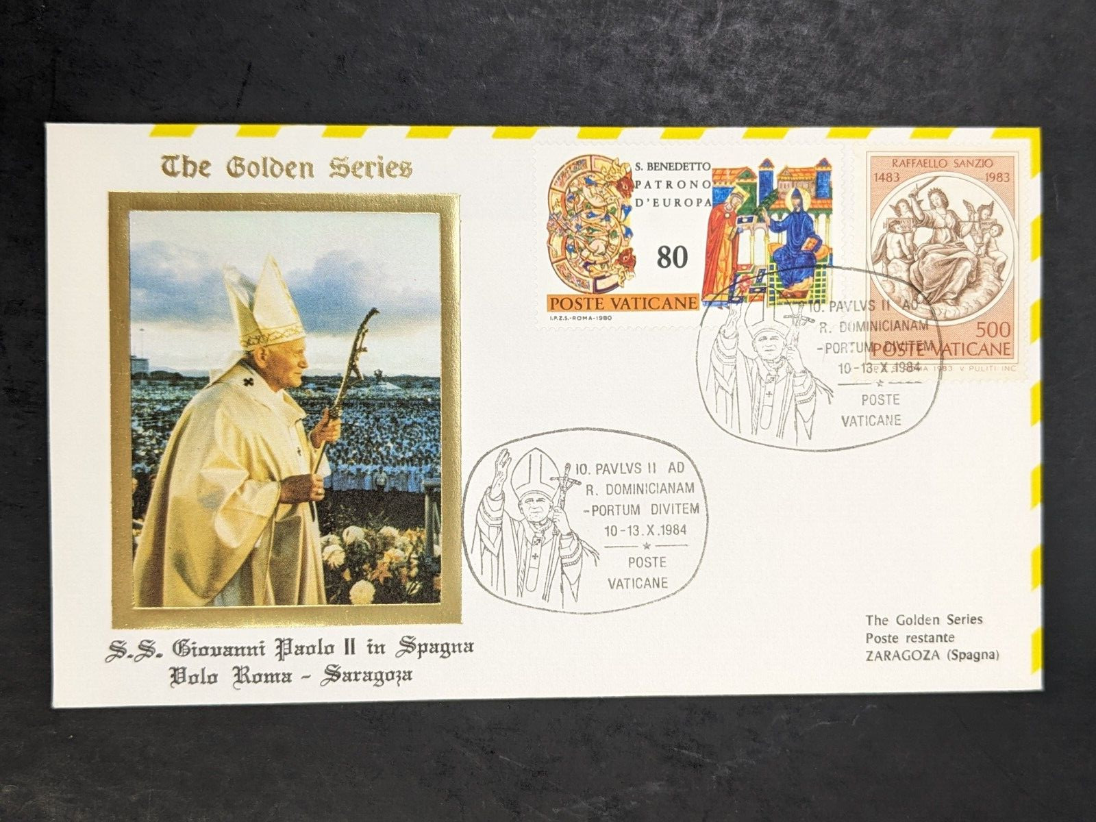 Pope John Paul II, Golden Series Trip to Dominican Republic, Covers Cards Stamps