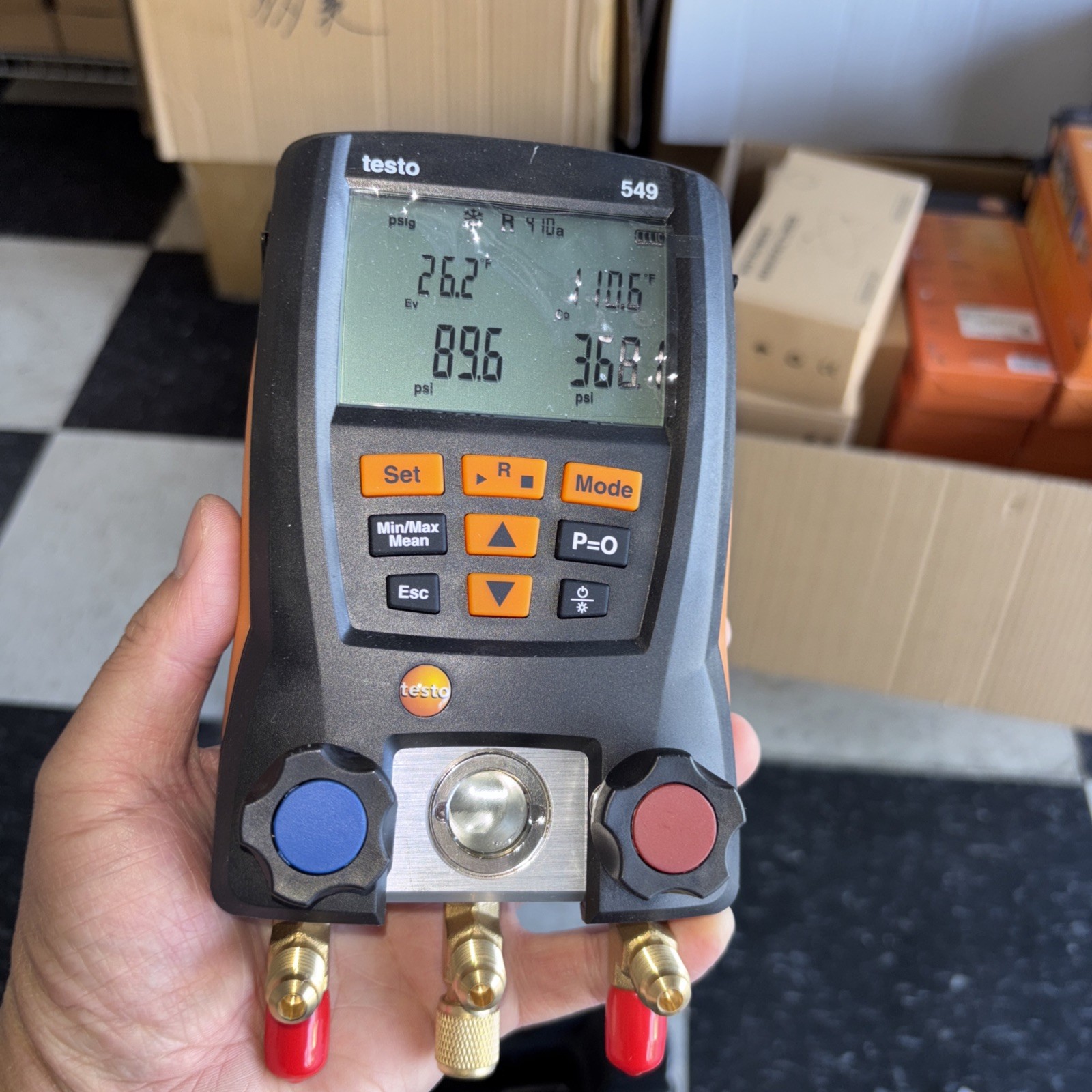 Testo 549 Digital Manifold – HVAC/R Refrigeration Gauge New