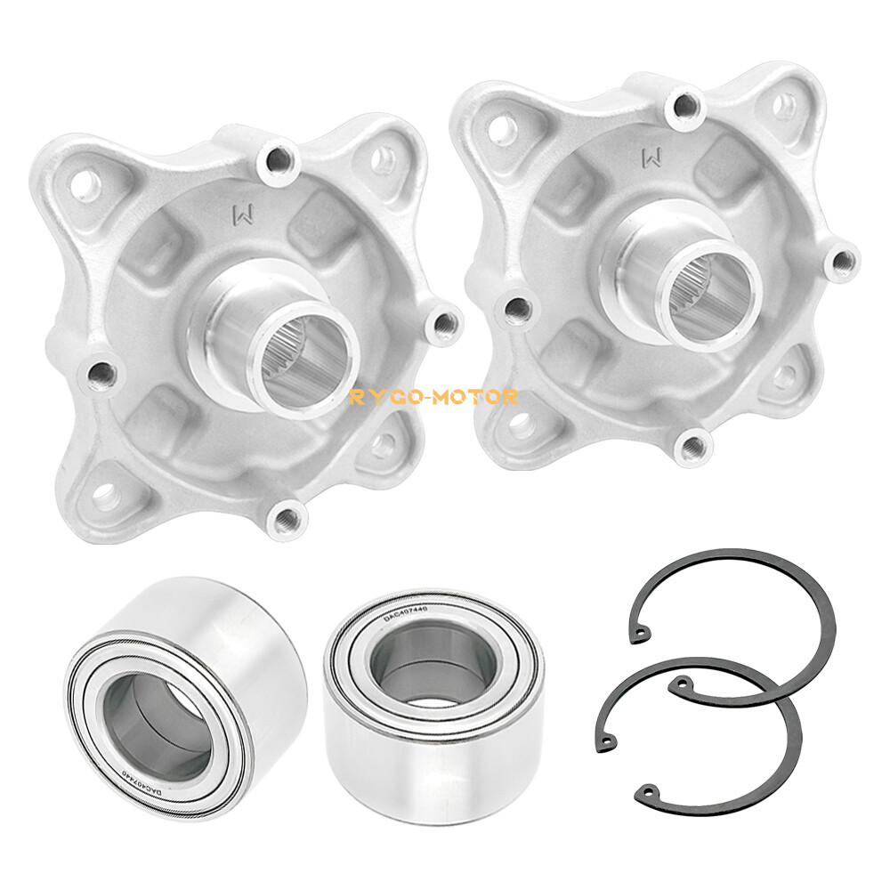 Front & Rear Wheel Hubs & Bearings & Studs Kits for Polaris RZR 800 2008-2014