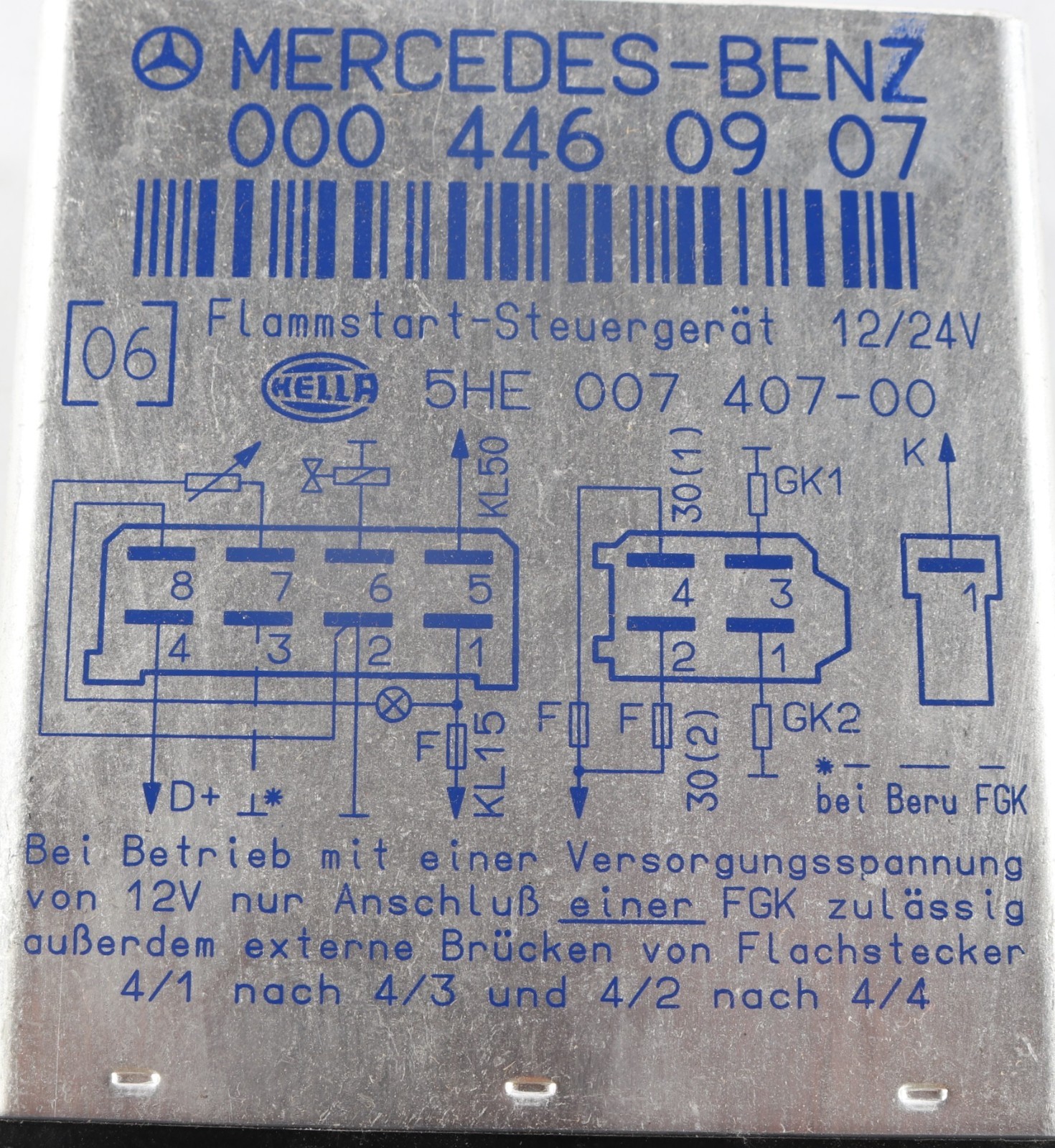 New Genuine OEM A-000-446-09-07 Mercedes Control Unit