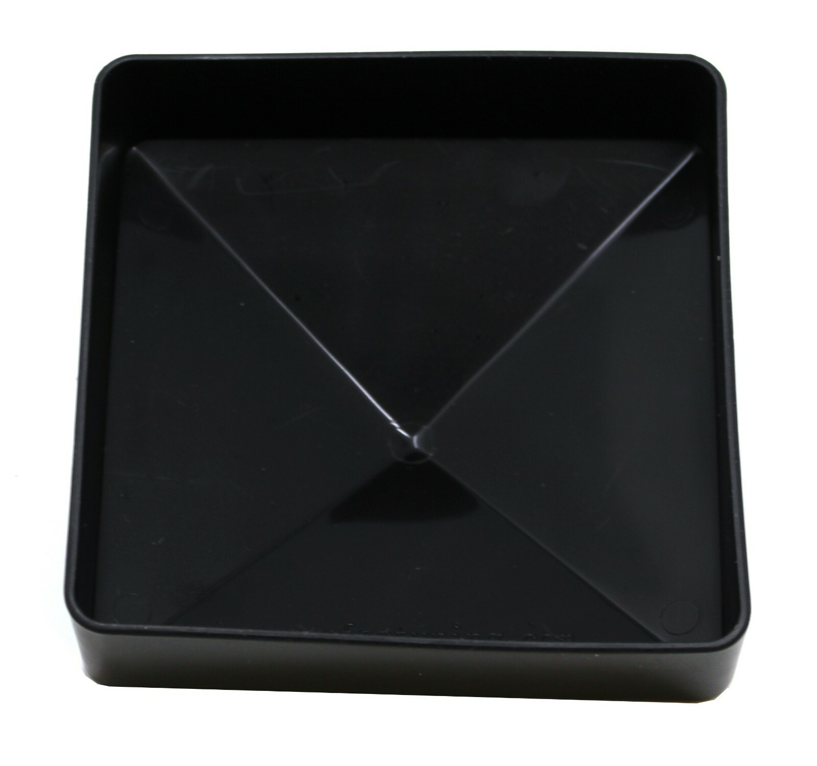Fence Post Pvc or Vinyl Cap Plastic Black True 4" x 4" Pyramid 4x4 100 MM