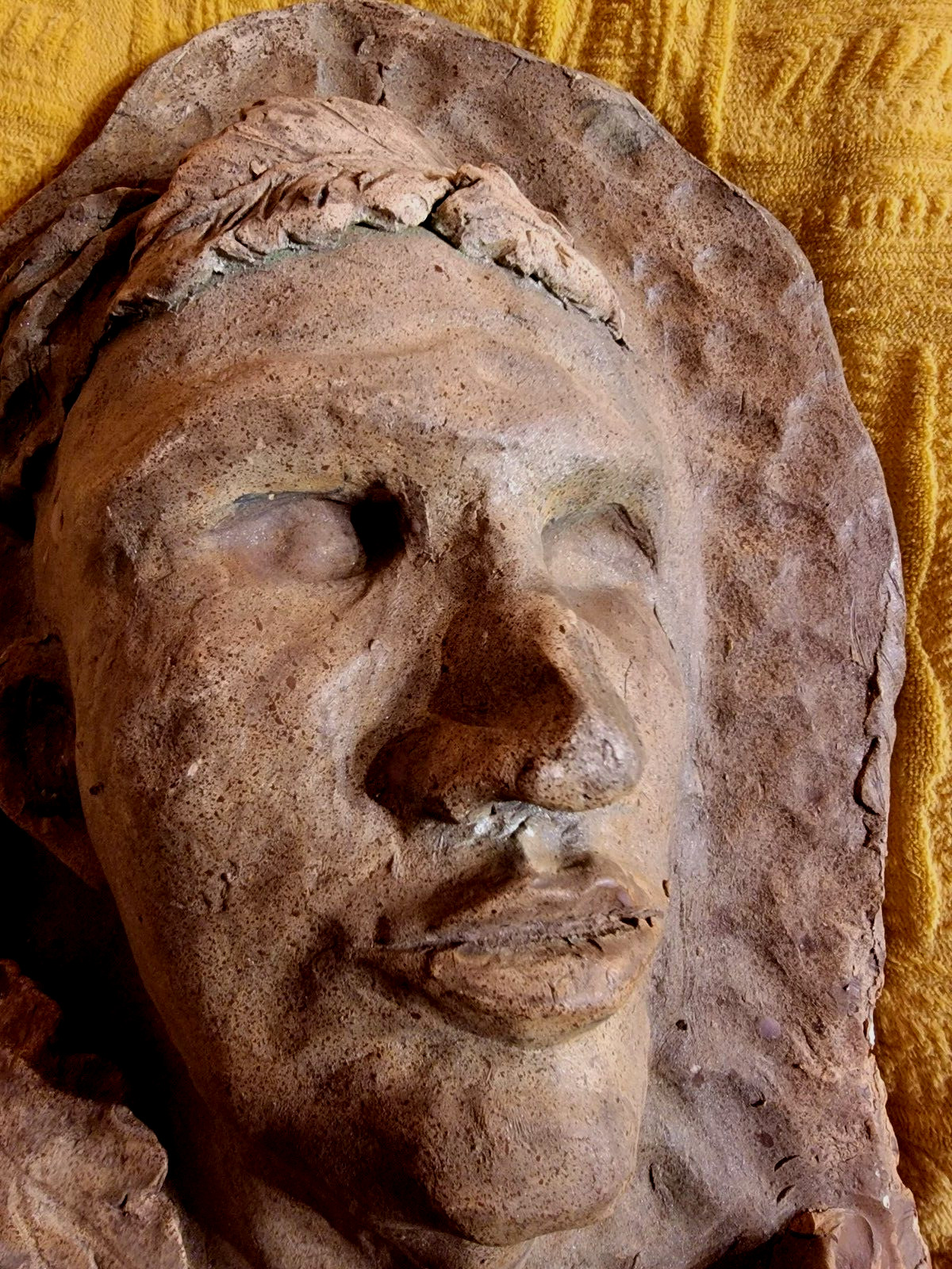 Death Mask Face Post-Mortem Funeral Grave Cemetery Oddity Bird Feeder Garden