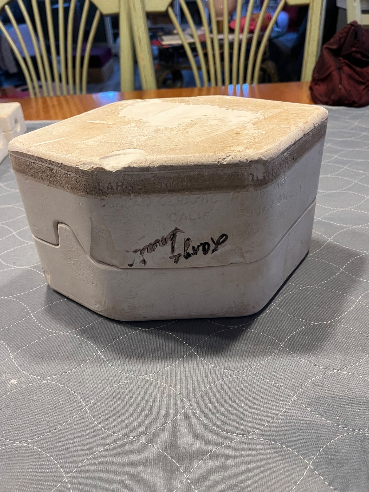 VTG Duncan Mold 126 Ceramic Slip Mold large Snail Figurine