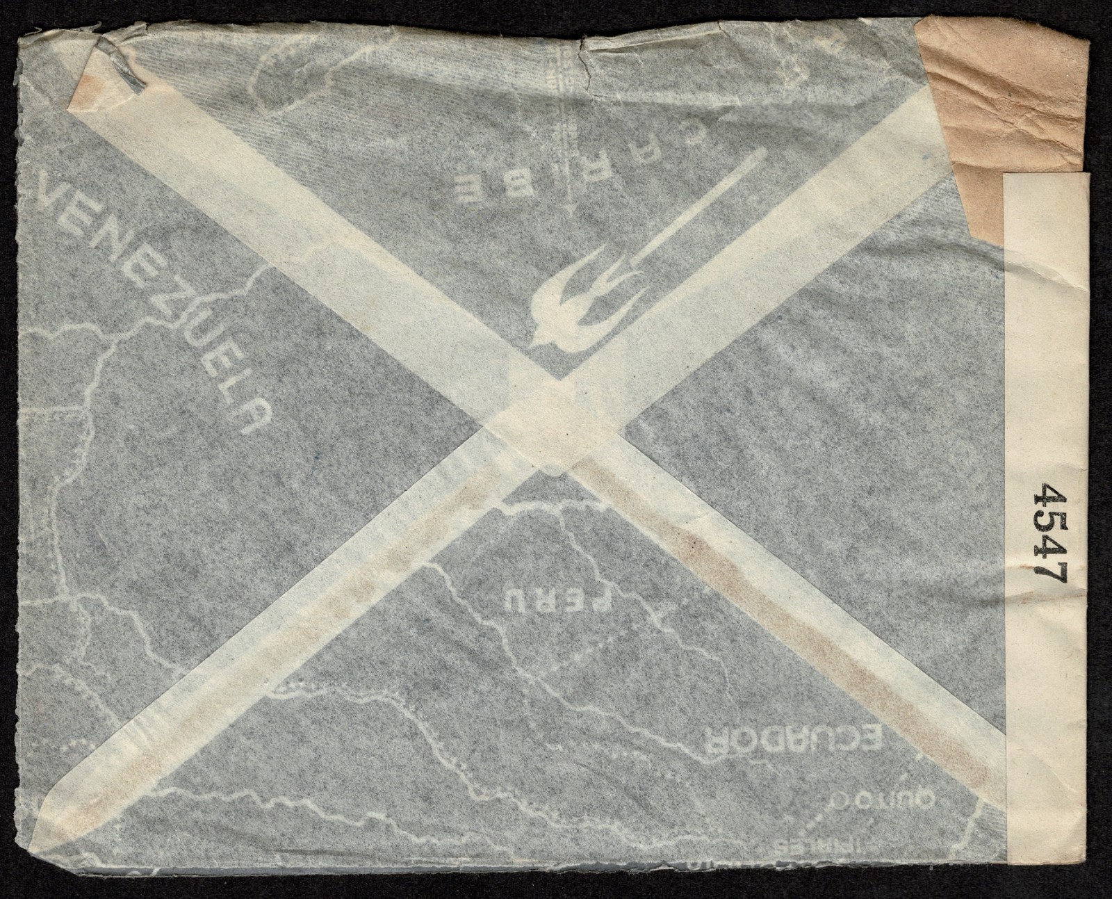 Columbia to USA: 1942 & 194(?) two censored covers Bogota to Boston