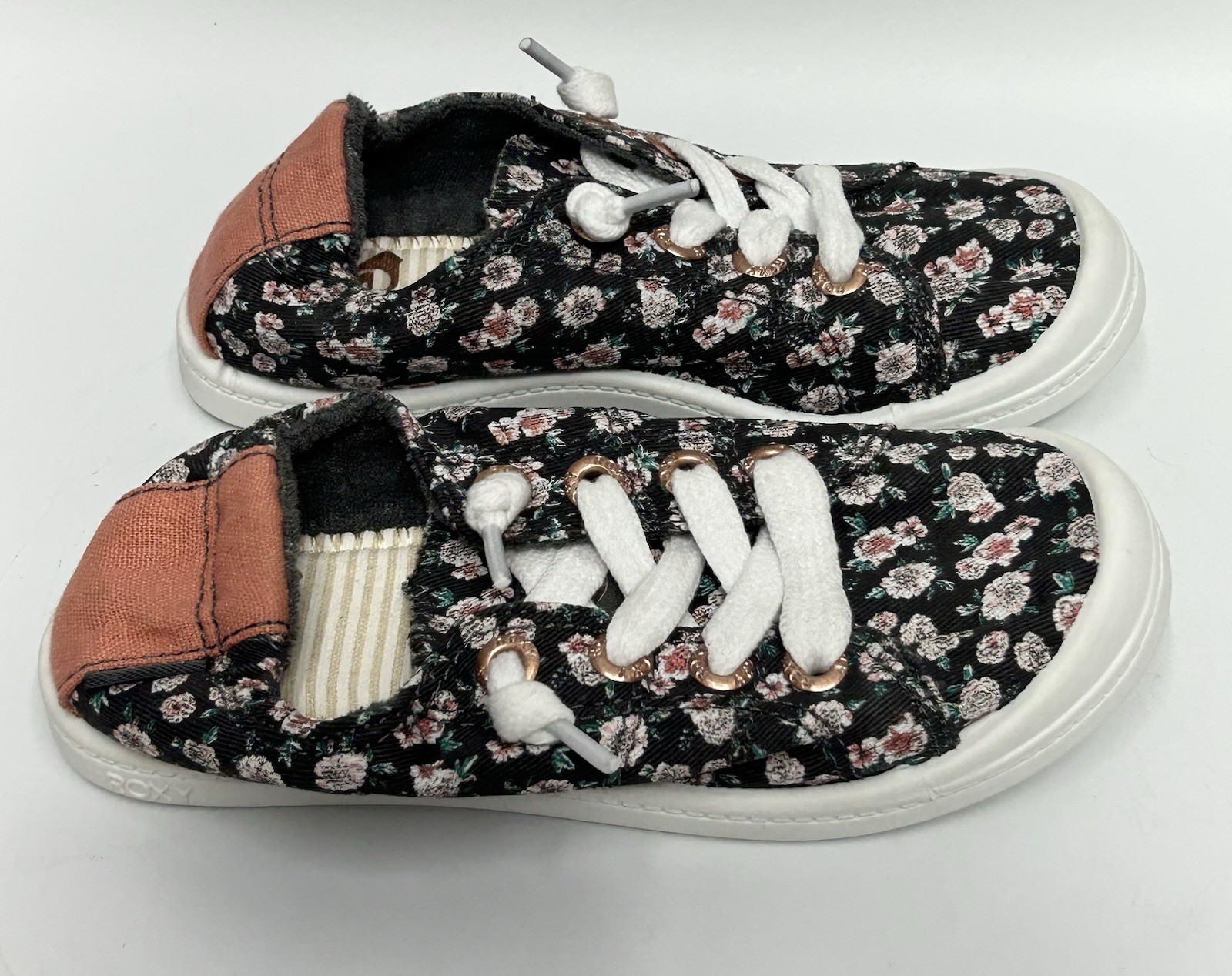 Roxy RG Bayshore III Slip On Shoes Sneakers Size 11 Youth Girls Floral EUC