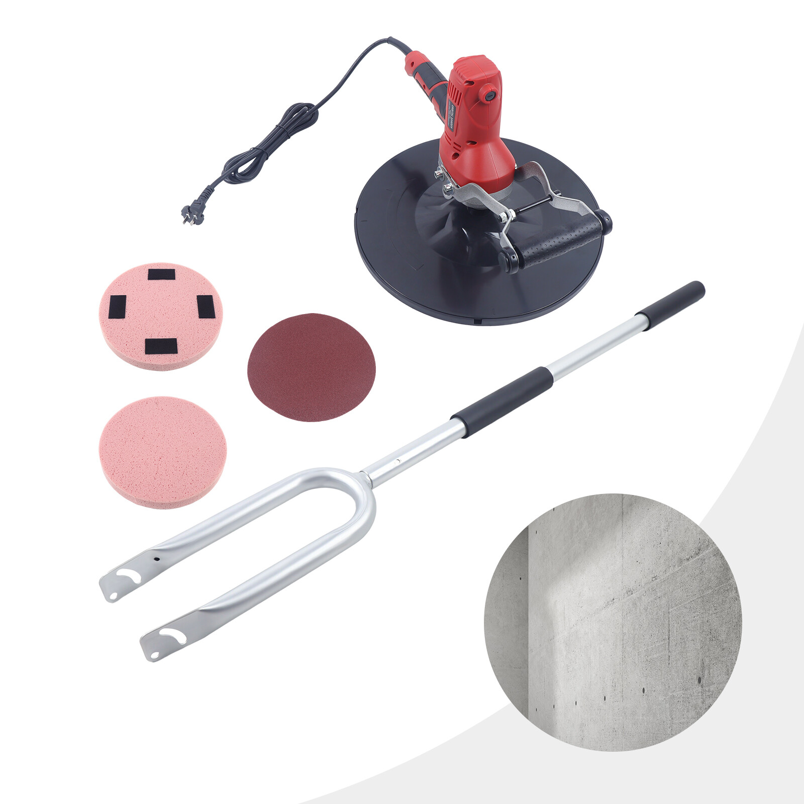 15" Handheld Power Trowel Mortar Concrete Power Float Troweling Machine 850W HOT