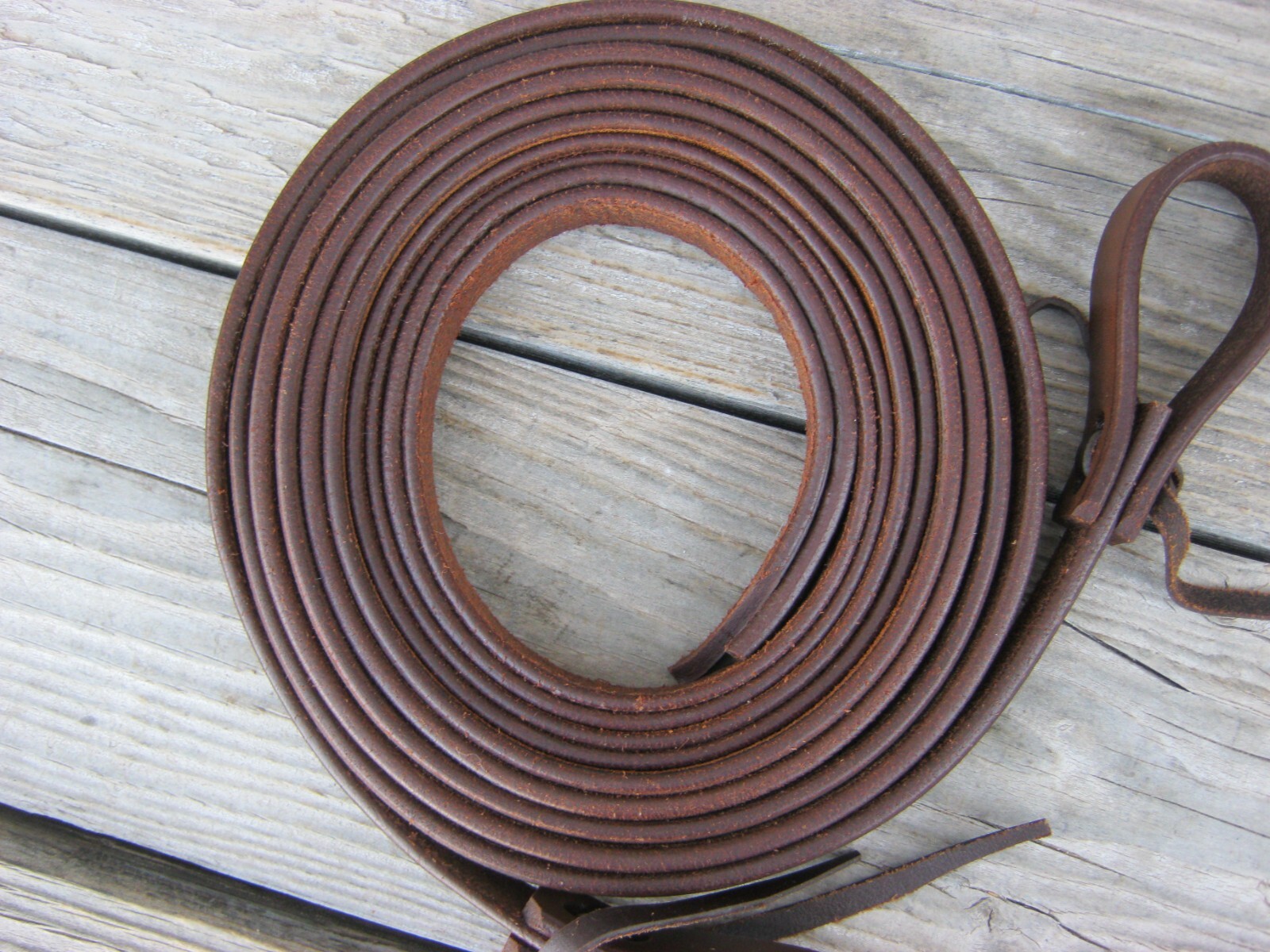 West 74 Oiled Harness Leather Split Reins 8' x 3/4"