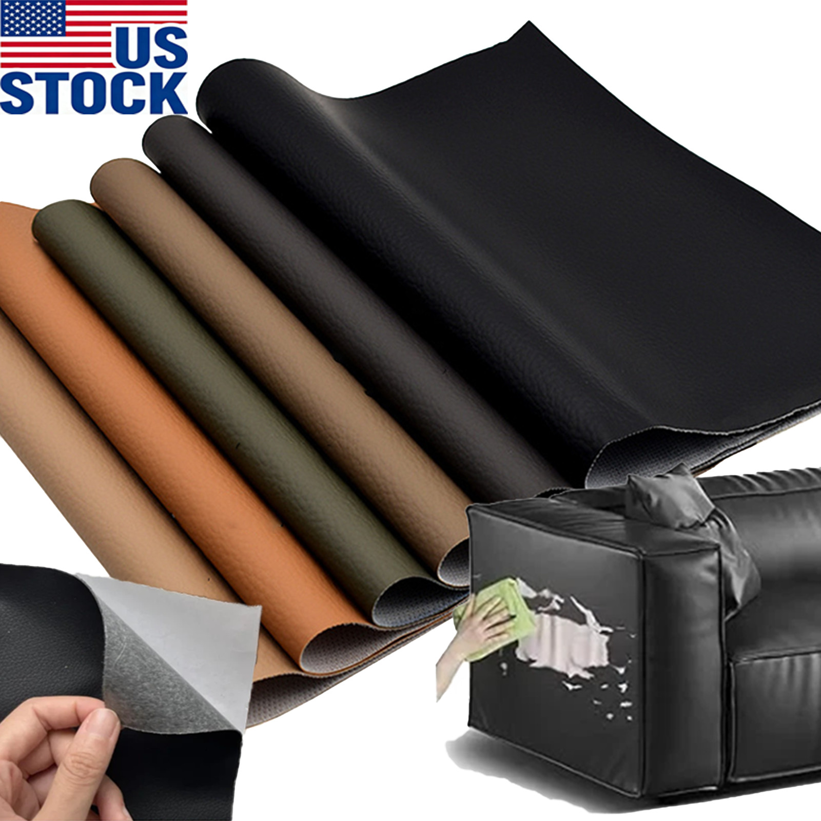 Self-Adhesive Leather Repair Tape Patch for Car Seats Couch Sofa Jackets Patch