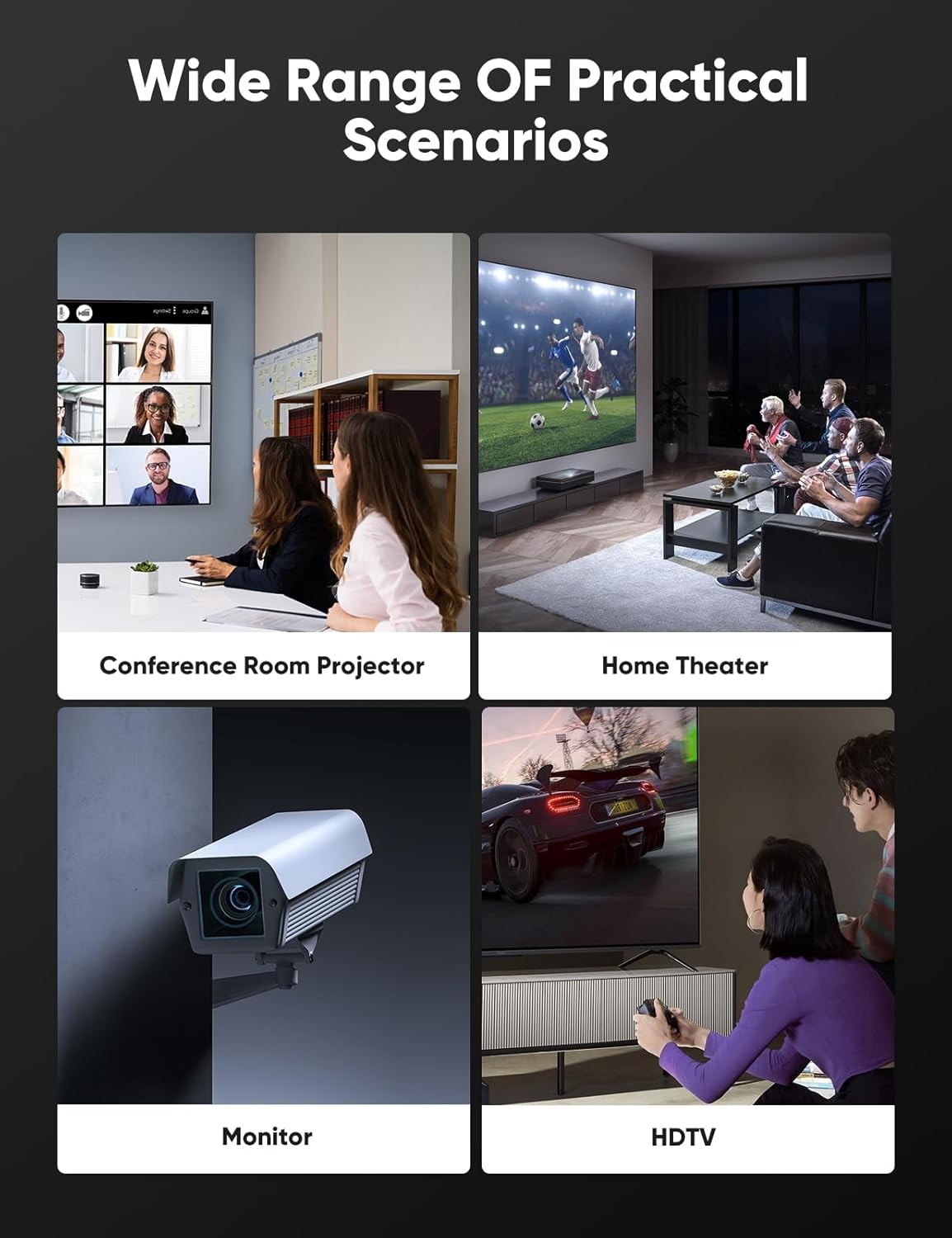 8K HDMI 2.1 Cable 2-Pack 6.6FT Certified 48Gbps Ultra High Speed4K@120Hz 8K@60Hz