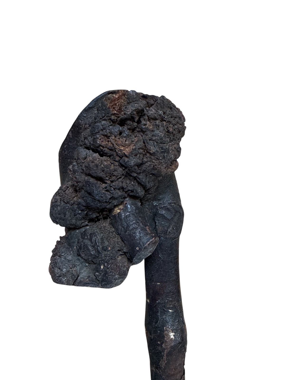 Antique Native American Vtg Fire Hardened Root War Club Weapon 25" Long