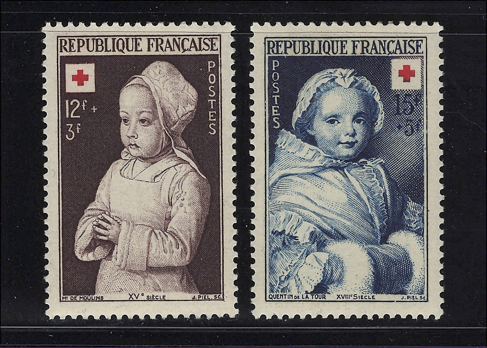 France Scott # B264-B265 MH Red Cross Semi-Postal Set 1951